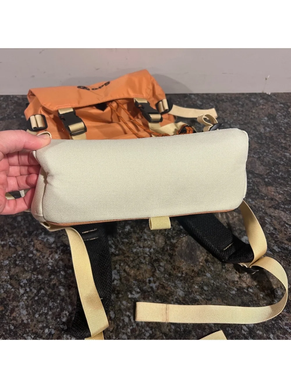 Topo Designs Rover Pack 20L Coral / Beige Hiking EUC W/ Company Logo